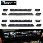 AC Heater Button 12/14-Piece Key Caps Repair Kit Switch Cover for BMW 5 6 7 Series