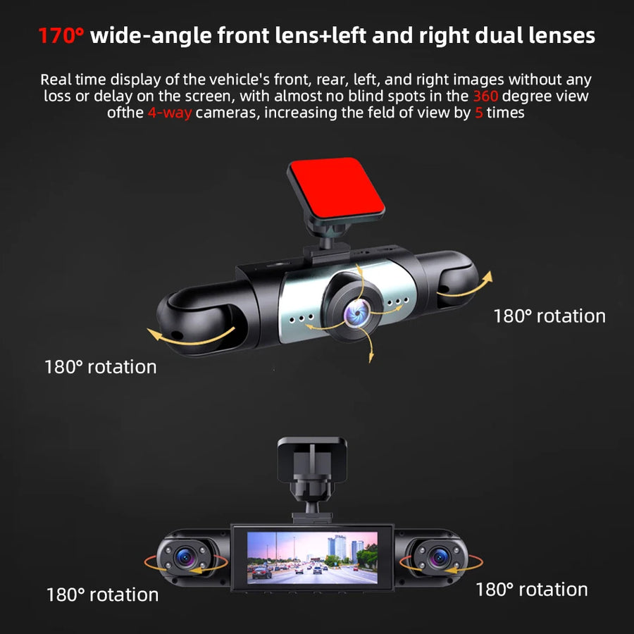 1080P 4-channel Dash Cam