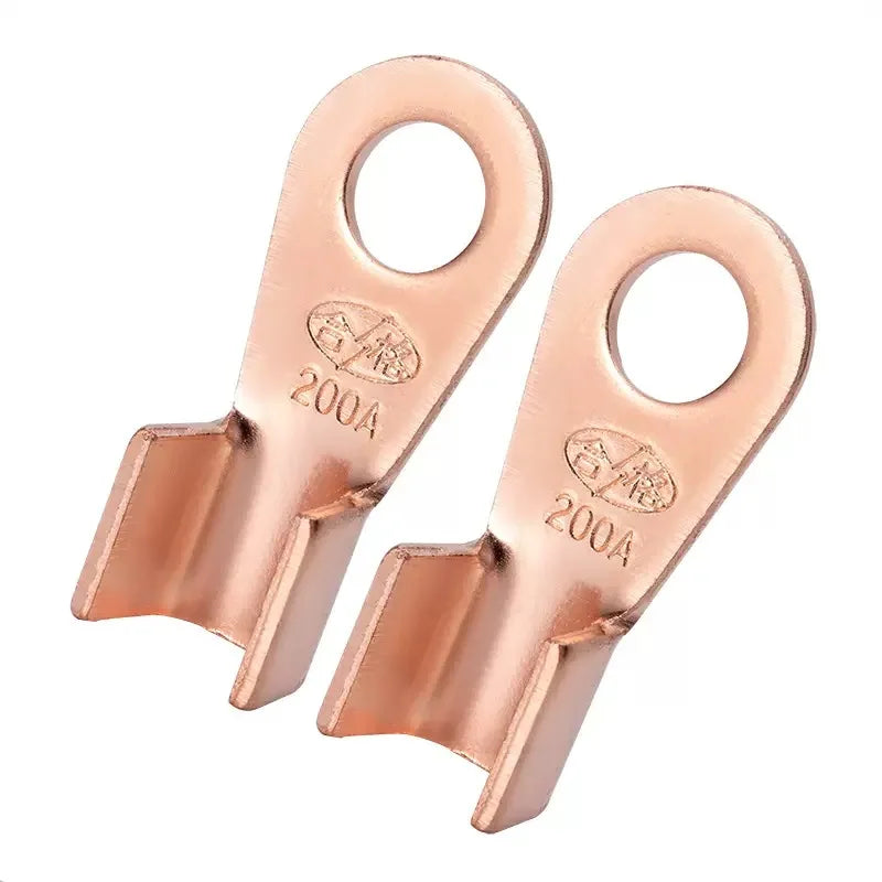 Copper Battery Cable Ring Lug Terminals - 10 or 50 Pieces