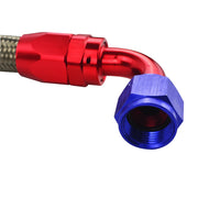 AN10 Stainless-Braided Fuel & Oil Hose Kit with Fittings, 1-1.2m