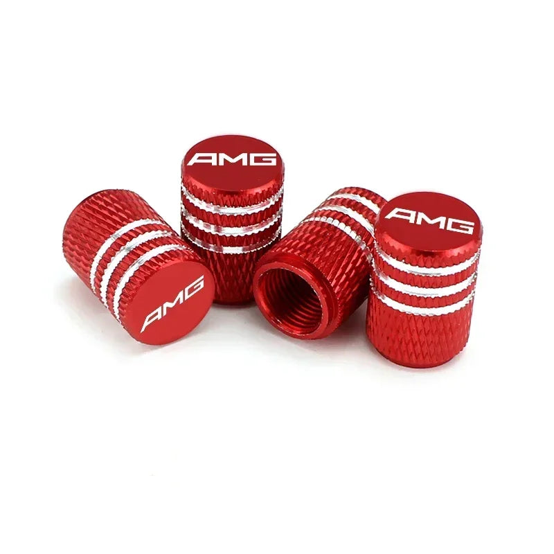 Mercedes-Benz/AMG-Style Aluminum Tire Valve Caps