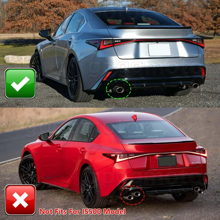 Gloss Black LED Rear Diffuser – Select 2021–2025 Lexus IS300/IS350