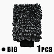 XL Charcoal Grey Chenille Microfiber Car Wash Mitt