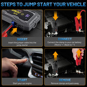 12V Portable Car Jump Starter & Battery Booster – 12,000–18,000mAh