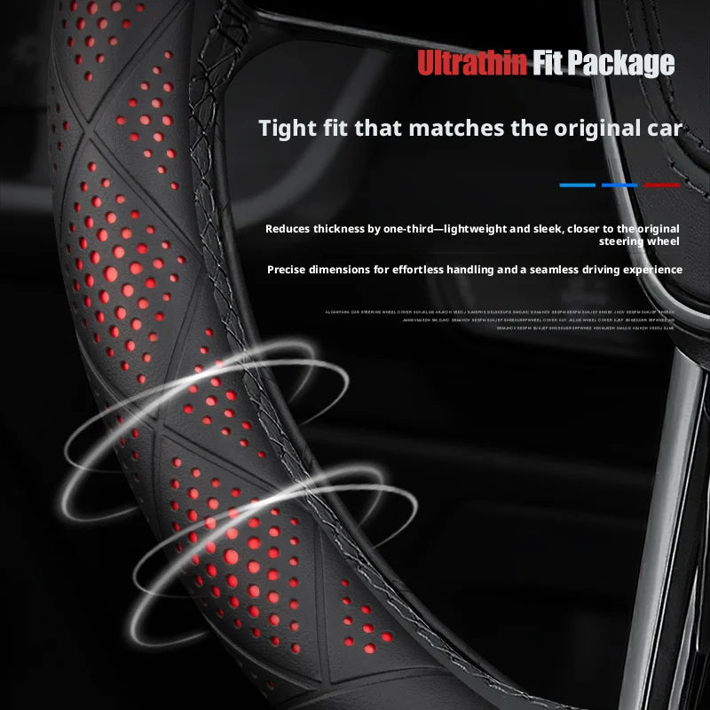 Microfiber 38CM Steering Wheel Cover for Hyundai IONIQ 5 5 N 6 6 N 9 Electric Sporty