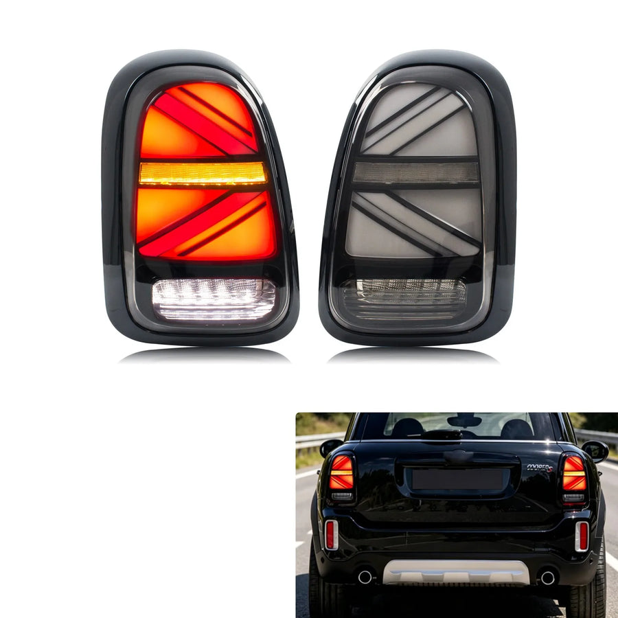 MINI Countryman F60 Smoked Sequential LED Tail Light Pair – 2017–2023