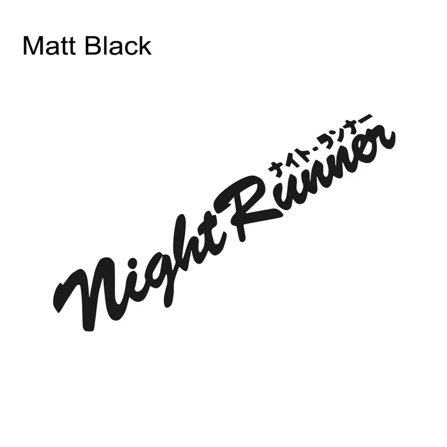 Night Runner Windshield Vinyl Decal – Multiple Sizes