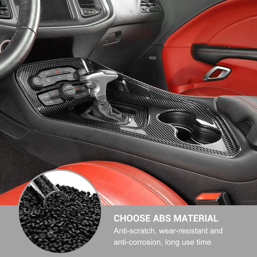 Center Console Shift Panel Cover for 2015–2022 Dodge Challenger