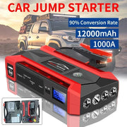 12V Car Jump Starter with 12,000mAh Power Bank