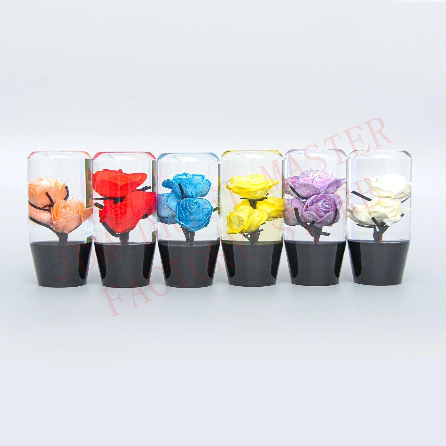 10cm Acrylic Flower Manual Gear Shift Knob