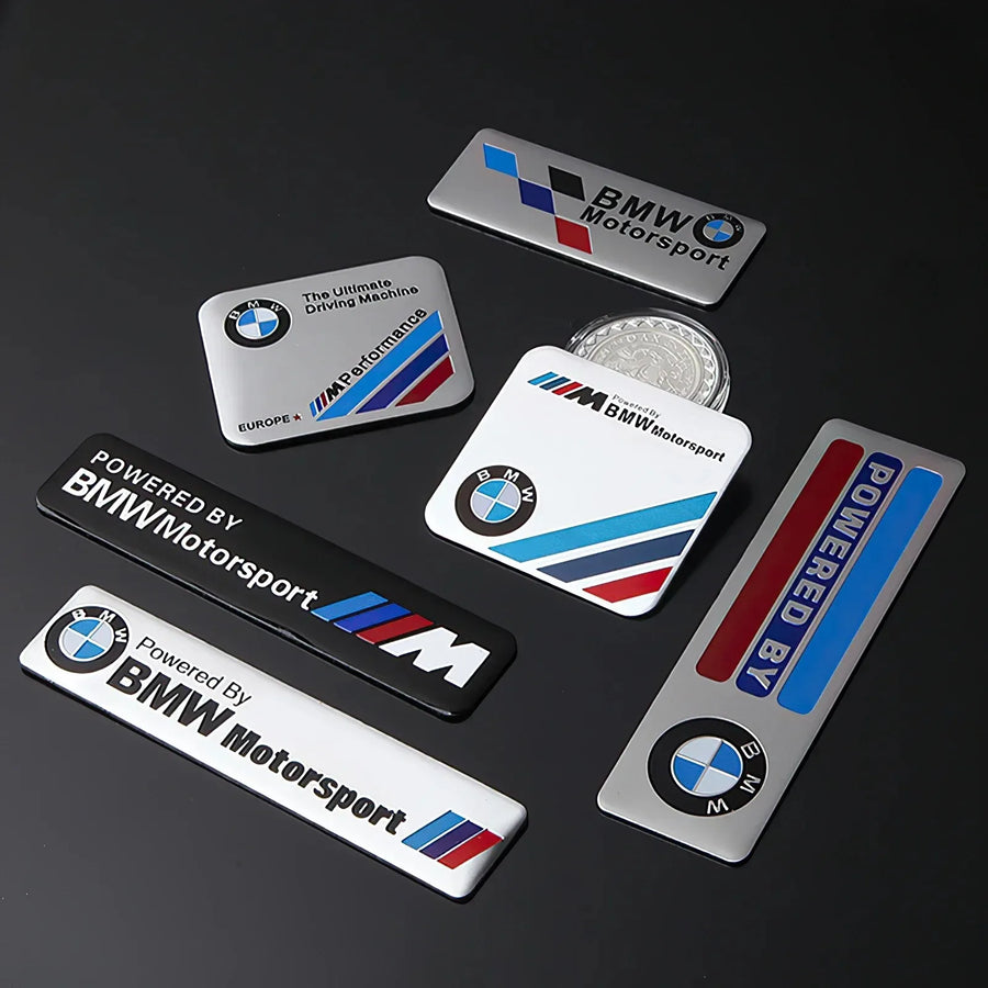 Aluminum Alloy Emblem Badge Decal for BMW – Multiple Designs