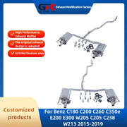 Valved Cat-Back Exhaust System for Mercedes-Benz C180/C200/C260/C350e & E200/E300
