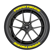 4-Piece 3D Tire Lettering Decal Set