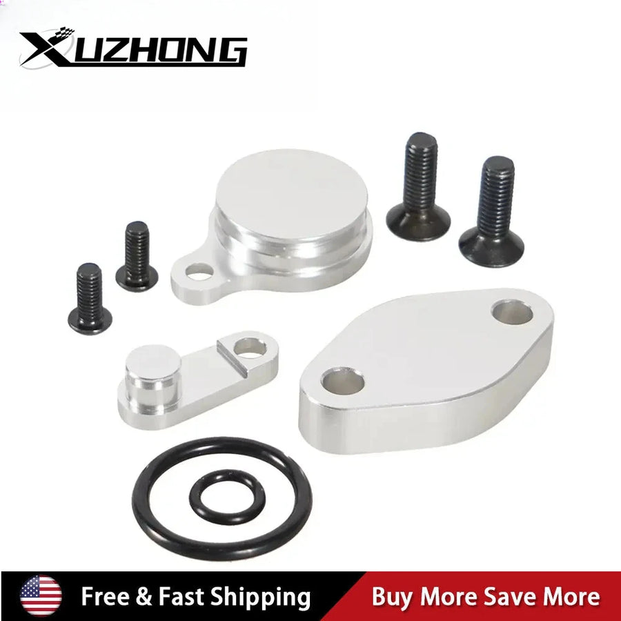 For LS Engine EVAG EGR Block Off Plates Kit Intake Exhaust Manifold Baffle Aluminum Valves Gasket Set New