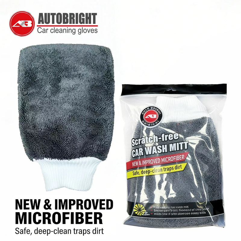 Twisted-Loop Microfiber Car Wash & Drying Mitt