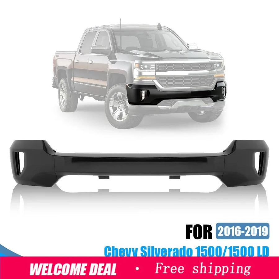 Front Bumper Face Bar with Holes for 2016–2019 Chevrolet Silverado 1500