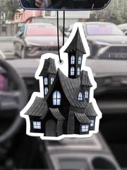 Halloween Haunted House Hanging Car Air Freshener