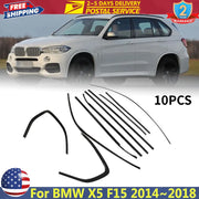 BMW X5 F15 10-Piece Gloss-Black Stainless Window Trim Set – 2014–2018