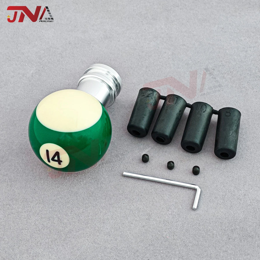 Number 1-15 Billiards Ball Design Shift Knob Universal Modified Sports Gear Stick Shifter Knob