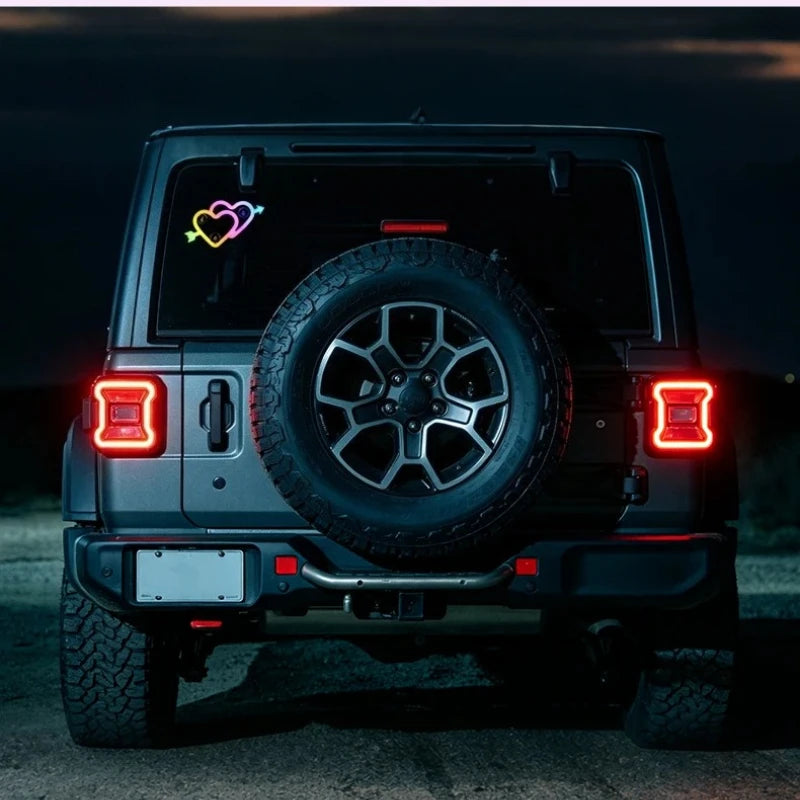 Solar-Powered RGB Car Window Ambient Light