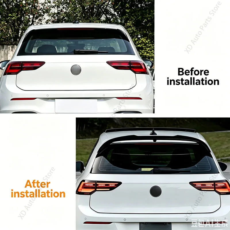 Rear Roof Spoiler for Volkswagen Golf MK8 GTI/R 2020-2024