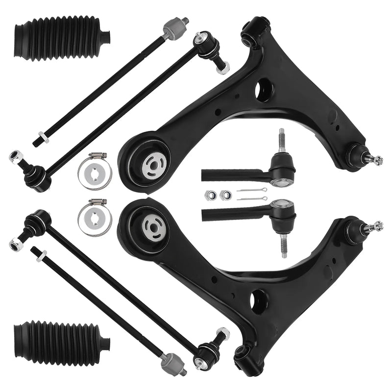 Front Control Arm, Ball Joint & Tie Rod Kit for Dodge Grand Caravan/Town & Country