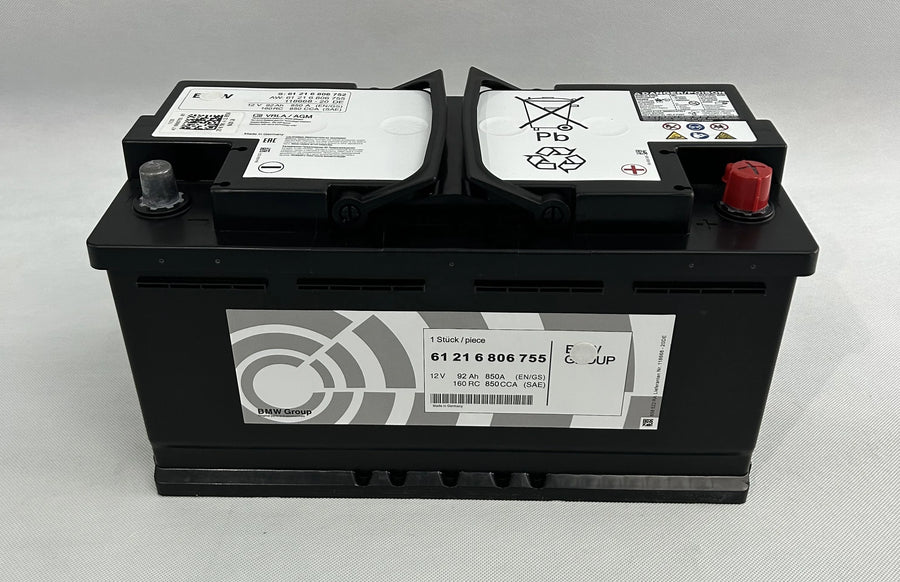 Genuine BMW 90 Ah AGM Battery – Part Number 61216924023