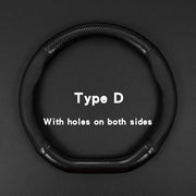 Hand-Stitch Steering Wheel Cover – 38 cm, O/D-Shaped Options