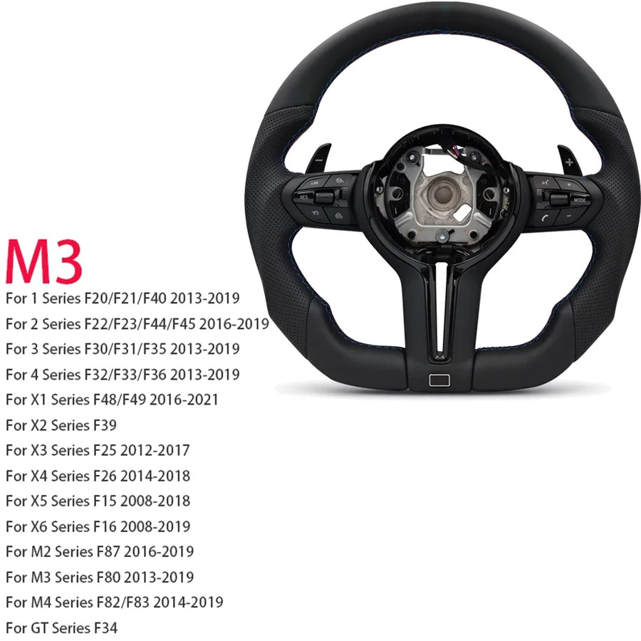 Flat-Bottom M Sport Steering Wheel for BMW M3, M4, M5