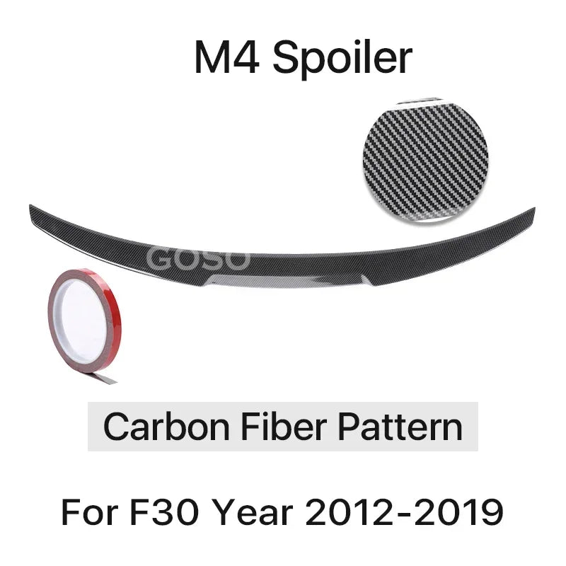 M4-Style Rear Trunk Spoiler for BMW 3 Series F30/F31/F35 2012-2019