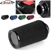 Universal 3-Inch 76mm High-Flow Cone Air Filter, 10.6-Inch Tall
