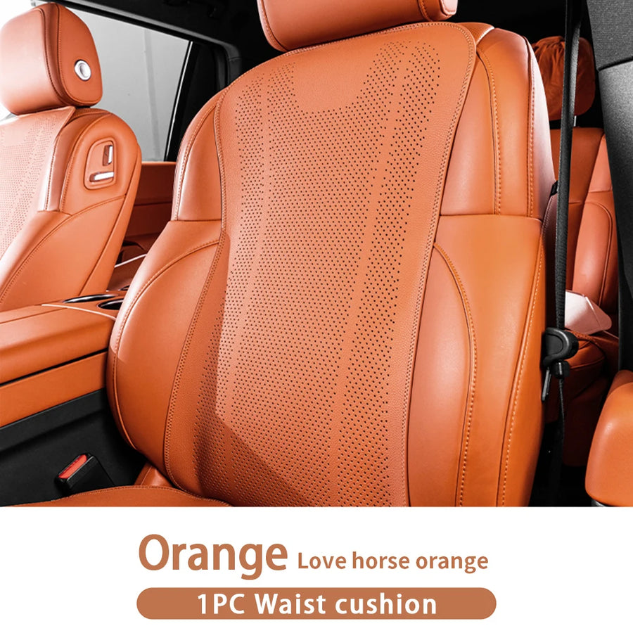 Universal Leather-look Car Seat Cover and Cushion Set