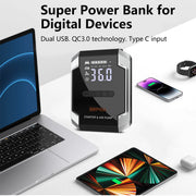 8500A Car Jump Starter with 26,800mAh Power Bank and 150 PSI Inflator