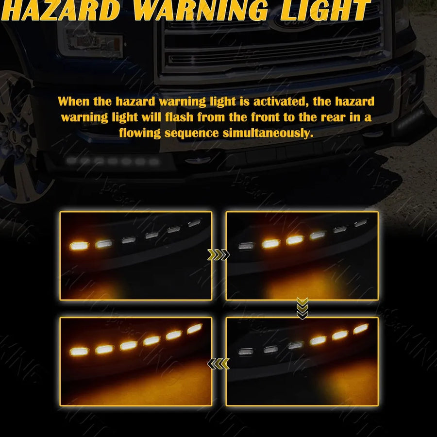 Black Front Bumper Lip & Splitter for 2015–2017 Ford F-150