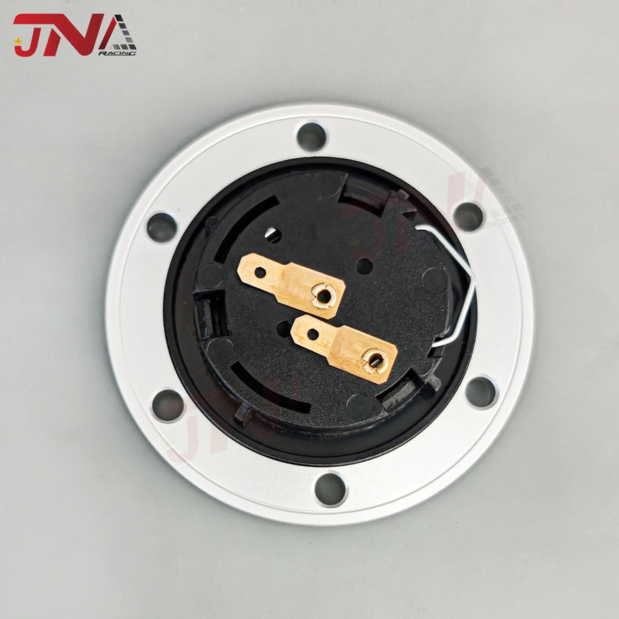 Universal Horn Button Chrome Billet Suit Classic Steering Wheel Horn Push Cover 70MM PCD