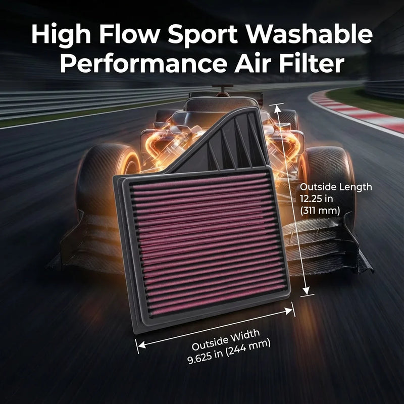 High-Flow Engine Air Filter for Ford Mustang/Boss 302/GT 2010-2014