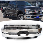 Chrome Front Grille – 2017–2019 Ford Super Duty F-250/F-350/F-450