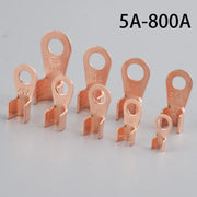 Copper Battery Cable Ring Lug Terminals - 10 or 50 Pieces