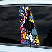 Dopamine Graffiti B-Pillar Car Decal – Waterproof Vinyl