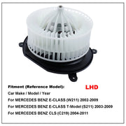 HVAC Blower Motor for Mercedes-Benz E-Class W211/S211 & C219 2003-2010