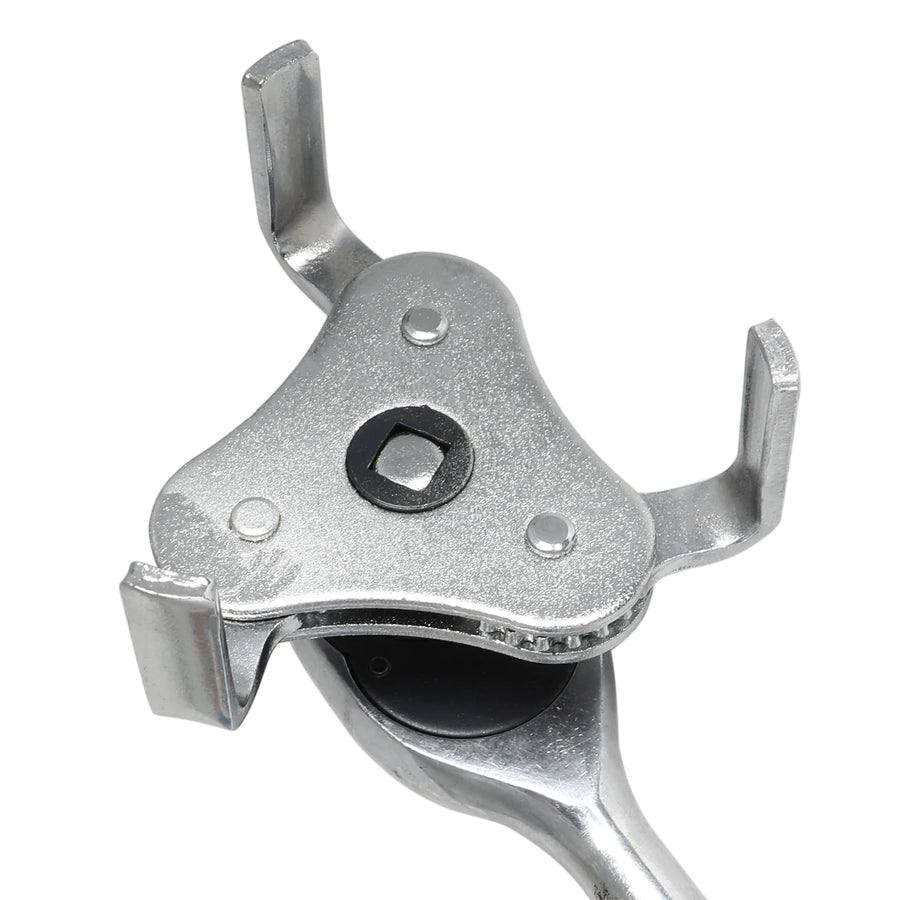 Universal 3-Jaw Oil Filter Wrench, 2.5-4.5 Inch, 1/2-Inch Drive