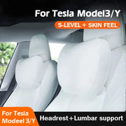 Neck Pillow and Lumbar Support for Tesla Model 3/Y