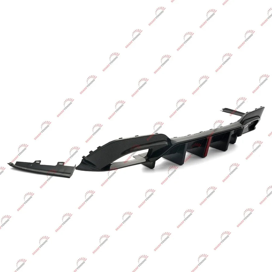 Carbon-Fiber-Look LED Rear Diffuser – 2019–2022 BMW G20 M Sport