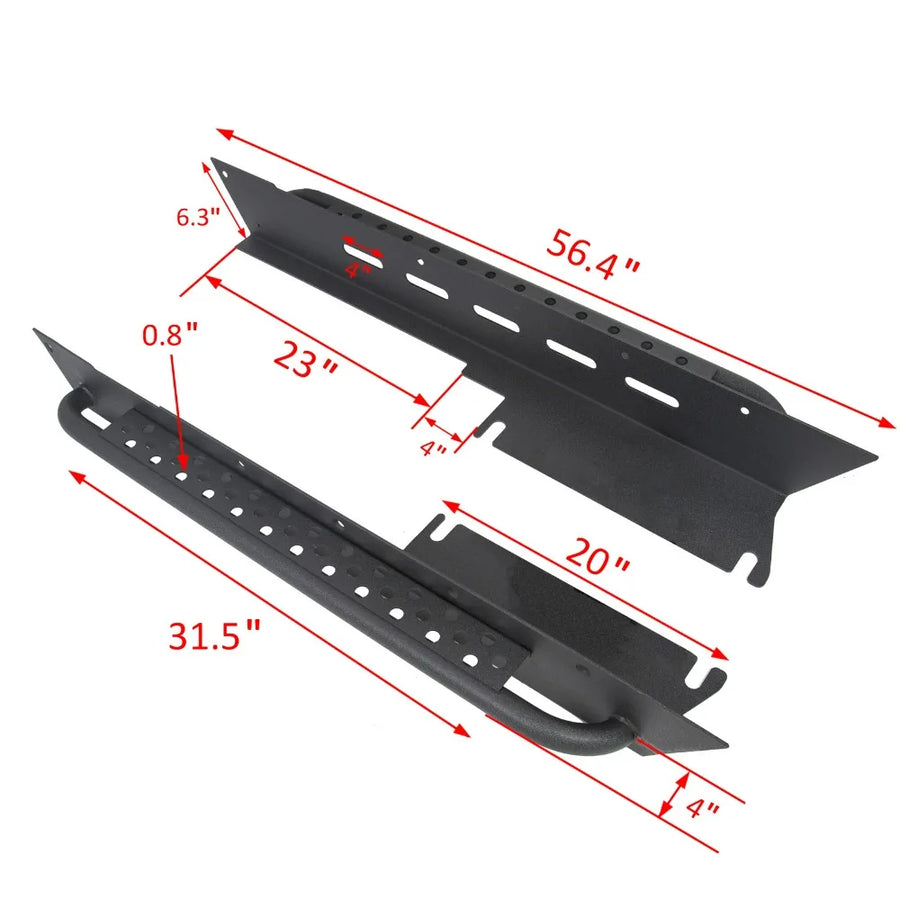 Running Board Set for 1997–2006 Jeep Wrangler
