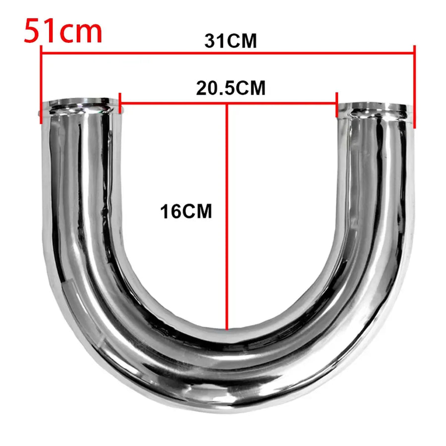 51mm Aluminum Intercooler & Intake Pipe, 500mm