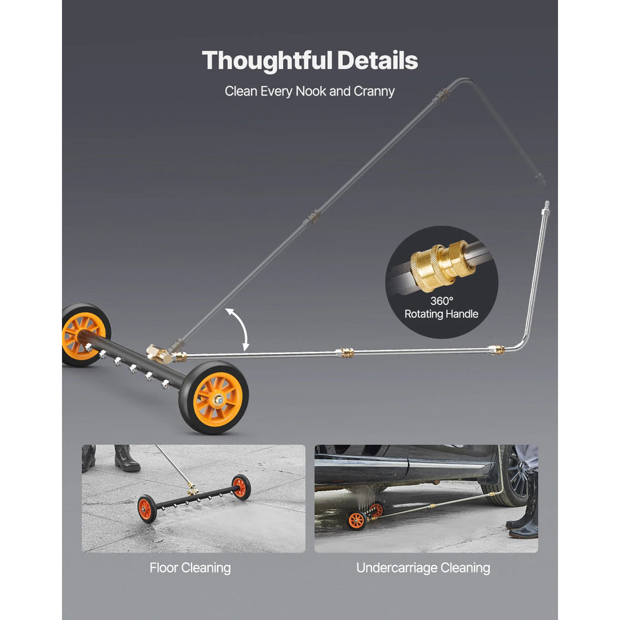 16/24-Inch Pressure Washer Undercarriage Cleaner