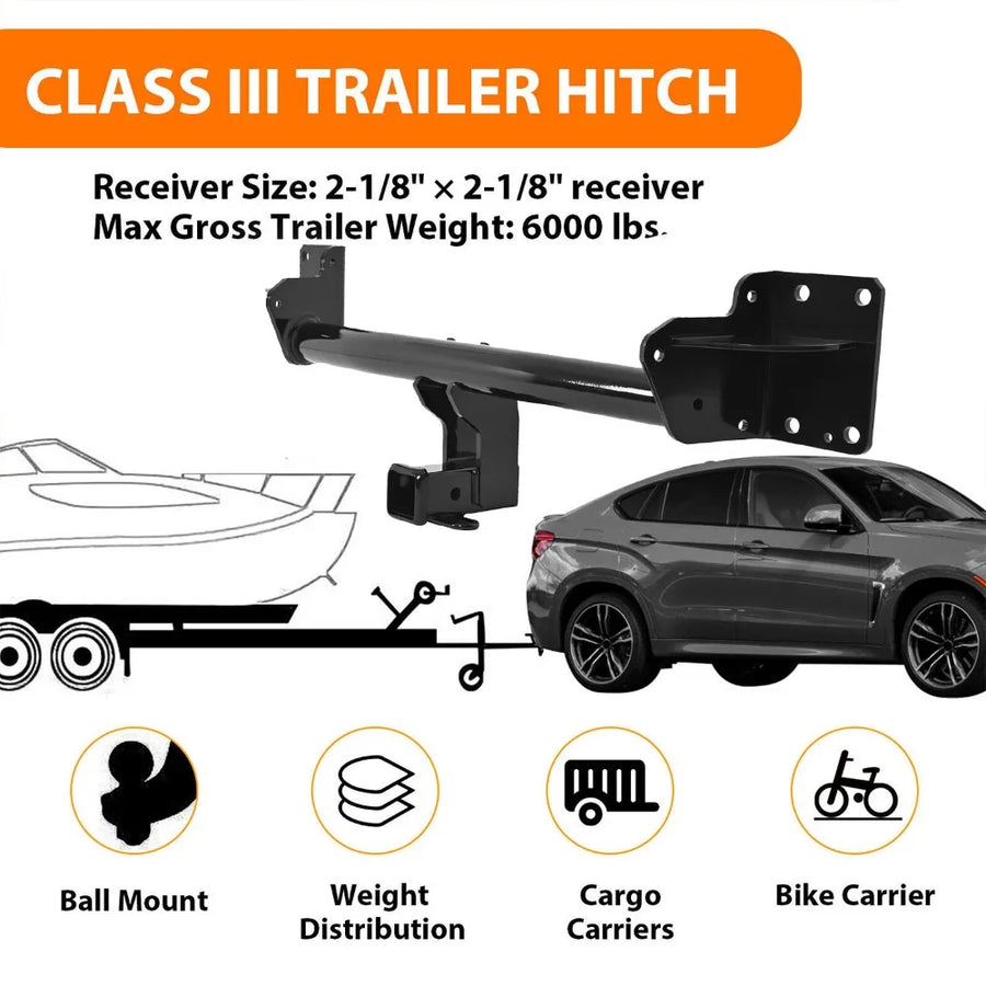 Class 3 Trailer Hitch Receiver for 2007–2019 BMW X5/X6