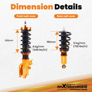 24-Way Adjustable Coilover Suspension Kit for Chevrolet Camaro 2010-2015