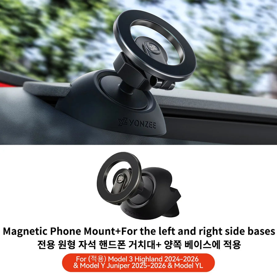 Magnetic Phone Mount for Tesla Model 3/Y Highland and Juniper