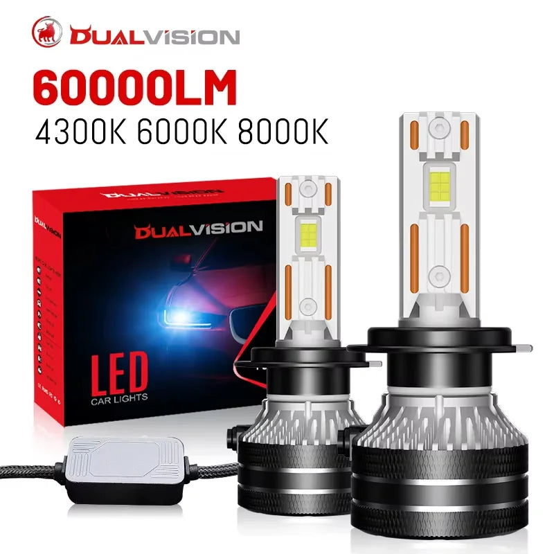 H1/H4/H7/H11/H13/H27 LED Headlight Bulb – 4300K, CANBUS
